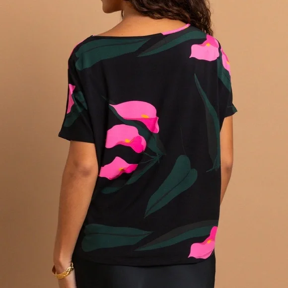 NWT Fighting Eel Top Honey in Jasmine Calla Lily - Picture 4 of 5